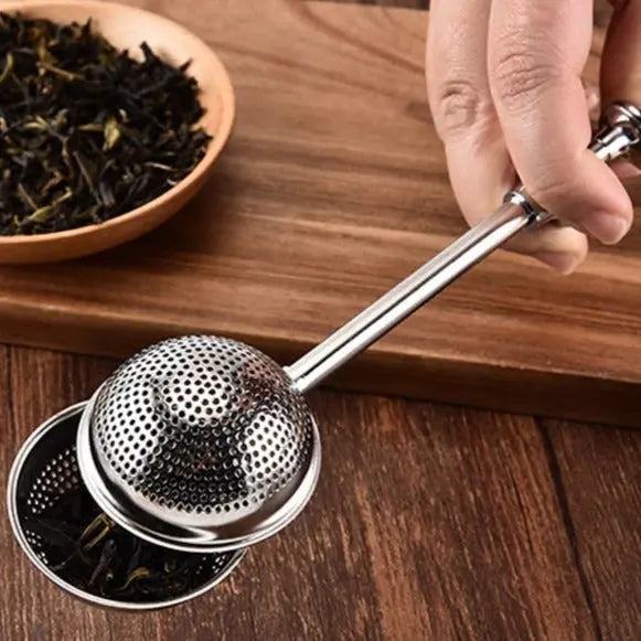 Infuseur à thé en poignée en acier