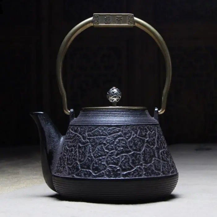 Théière en fonte véritable, design Arare japonais, 90 cl | Café et Théière en fonte véritable, design Arare japonais, 90 cl | Café et