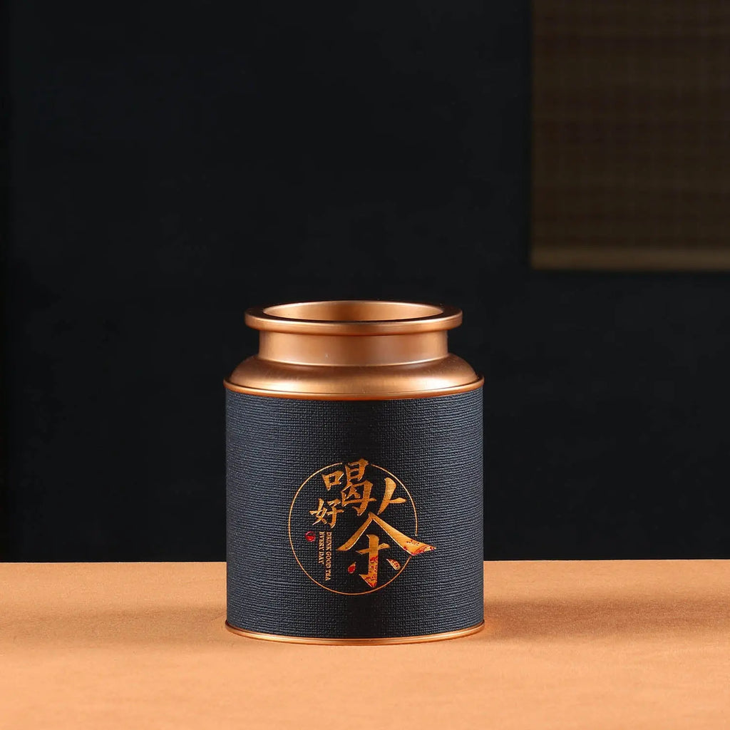 Lot Plateau Et Boîte à Thé Asiatique En Métal - Vintage Multi-colore