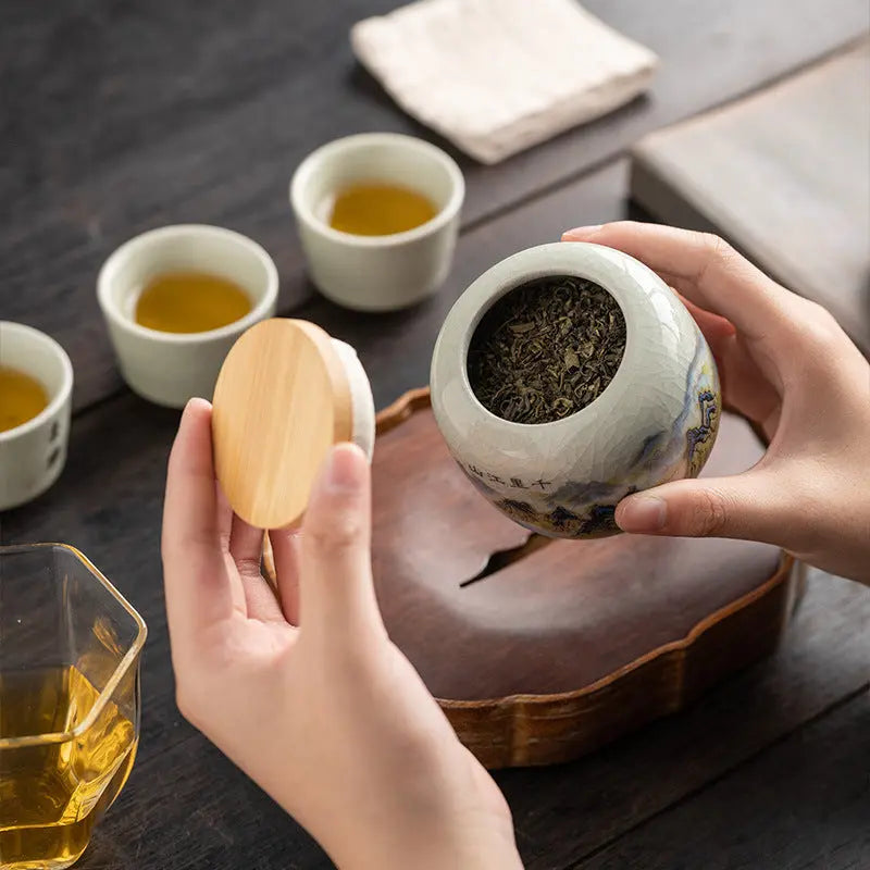 Boite à thé Chinois en Céramique