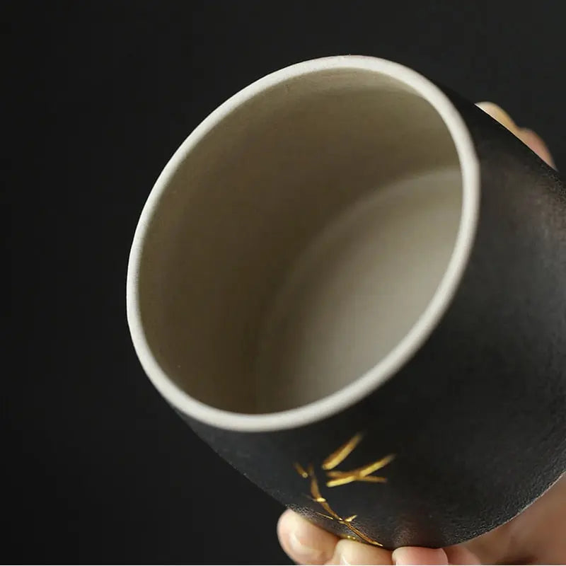 Boite à thé Japonaise Noire en Céramique 270ml