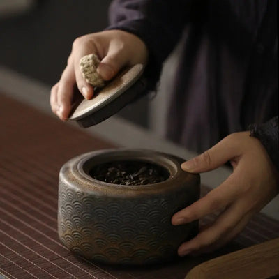 Boite à thé Japonaise Vintage en Céramique 500ml