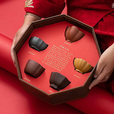 Coffret Tasses à Thé Cinq Bonheurs