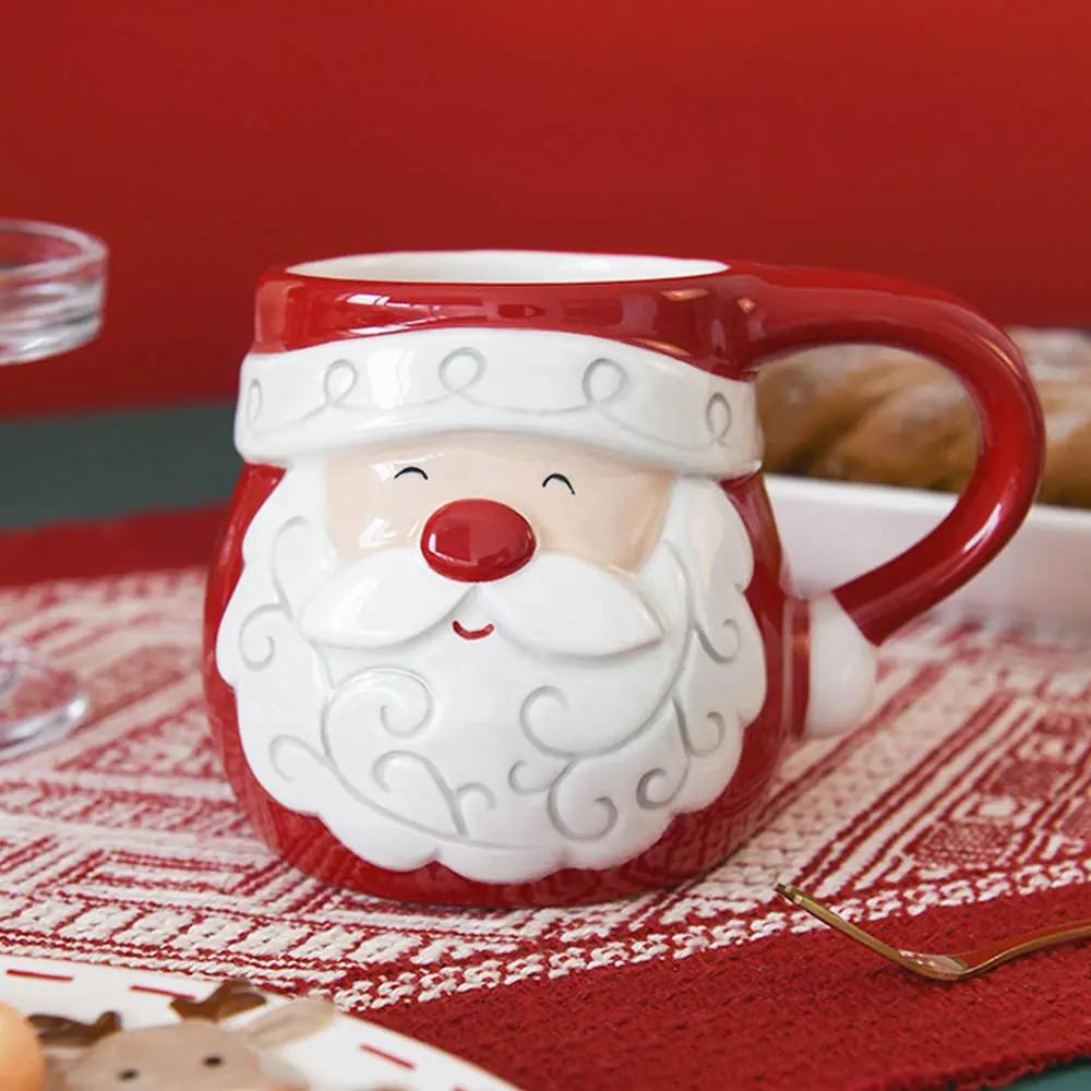 Mug de Noël Joyeux avec Relief en Céramique
