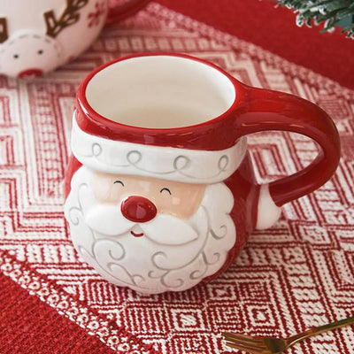 Mug de Noël Joyeux avec Relief en Céramique