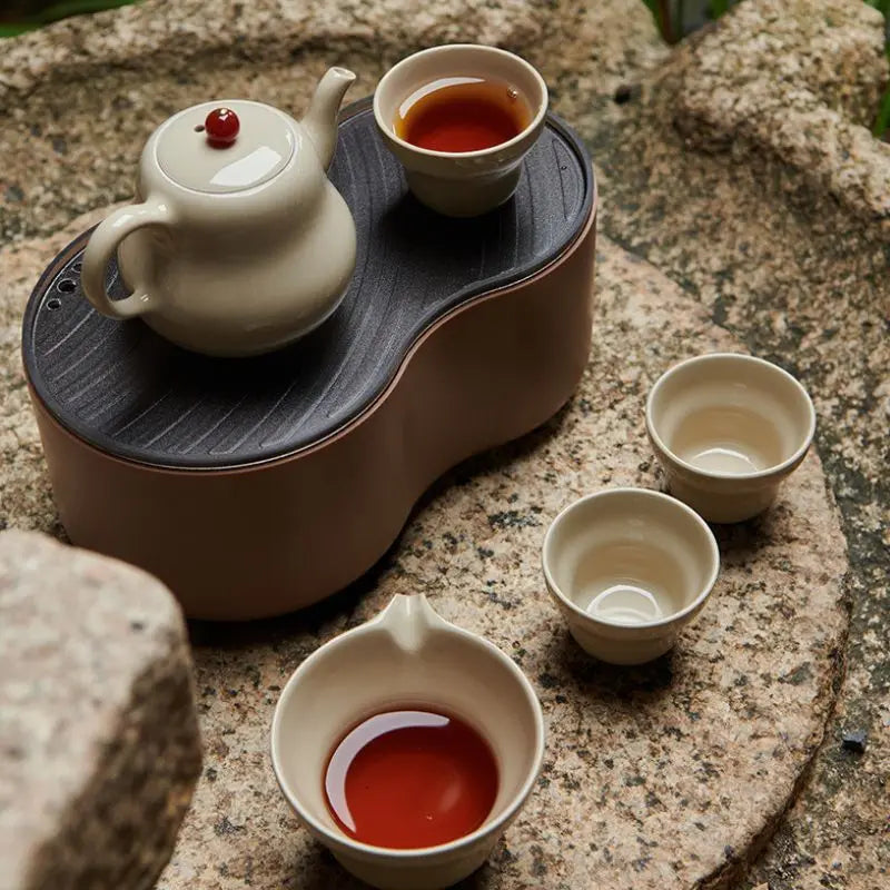 Petit Service à Thé Chinois en Céramique