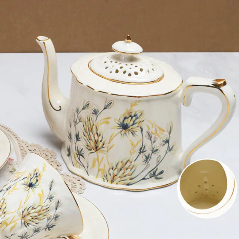 Service à thé Européen Motifs Floraux 800ml