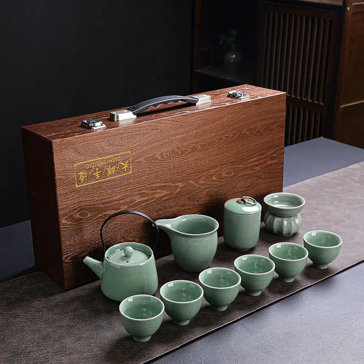 Grand mug japonais à thé en céramique - Tako-karakusa Grand mug japonais à thé en céramique - Tako-karakusa
