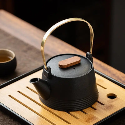 Service à thé Japonais Design Noir en Céramique