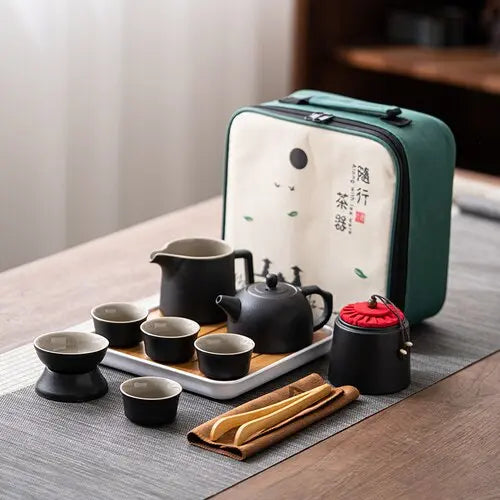 Service à thé Japonais Transportable en Céramique