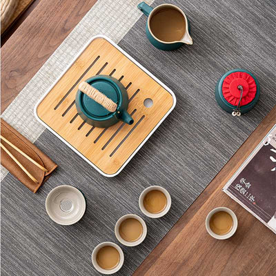 Service à thé Japonais de Voyage en Céramique