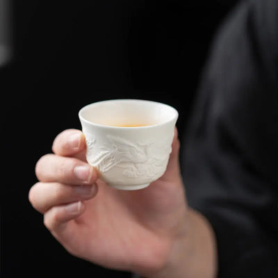 Tasse à thé en Céramique blanche et fine 50ml
