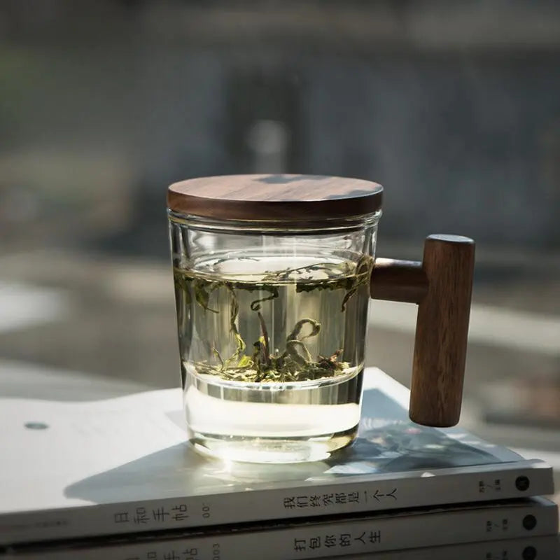 Tasse à thé en bois