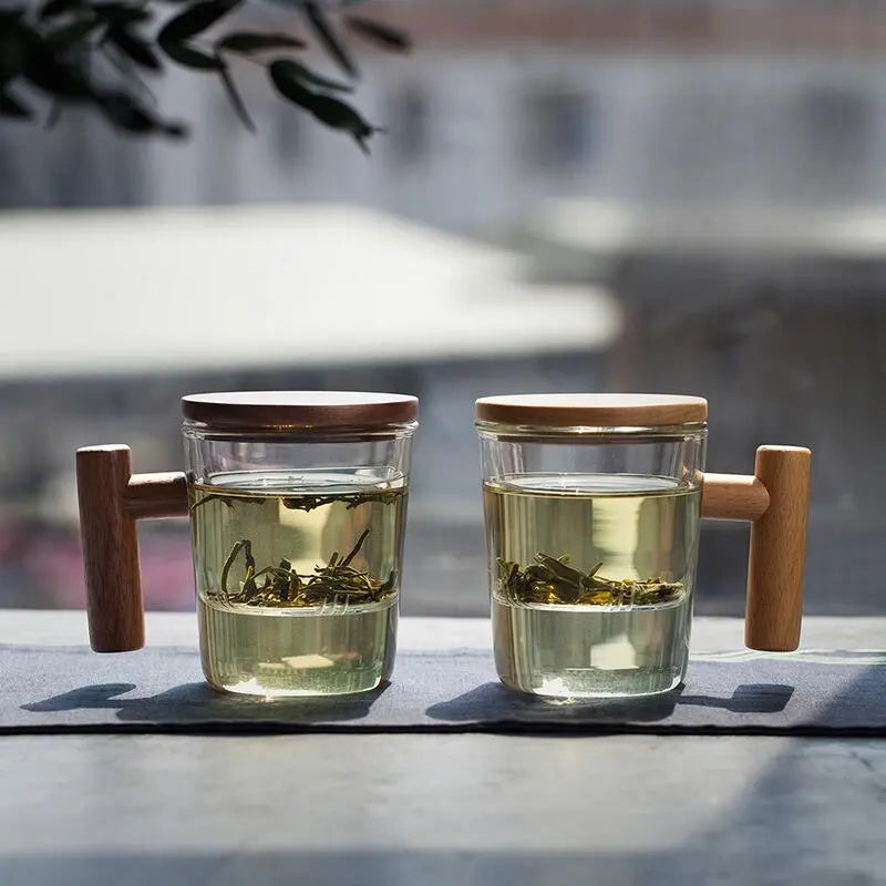 Tasse à thé en bois