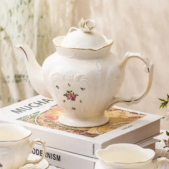 Price & Kensington Théière Anglaise 6 Tasses Rockingham Marron - Théière Vintage En Faïence
