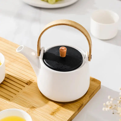 Théière Japonaise Blanche en Céramique 500ml