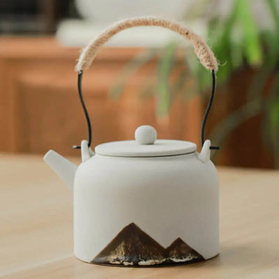 Théière Japonaise Motifs Montagnes en Céramique 350ml