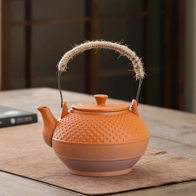 Théière Japonaise en Céramique Orange 600ml