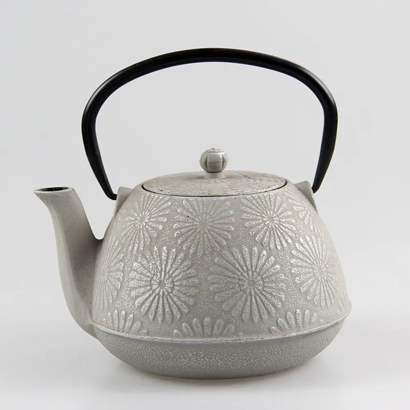 Théière Japonaise en Fonte Motifs Tournesols 1.2L