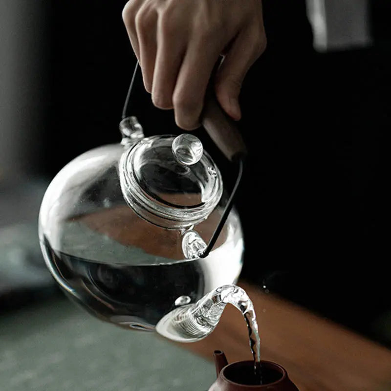 Théière Japonaise en Verre Forme Poire 1L