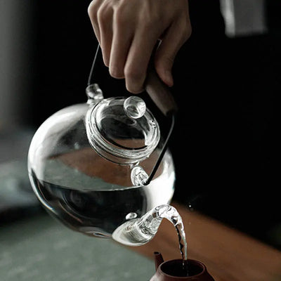 Théière Japonaise en Verre Forme Poire 1L