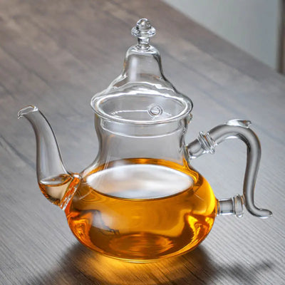 Théière Marocaine en Verre Simple 1L