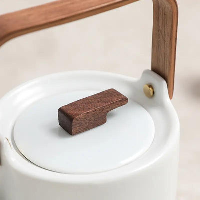 Théière en Céramique Blanche Style Scandinave 600ml