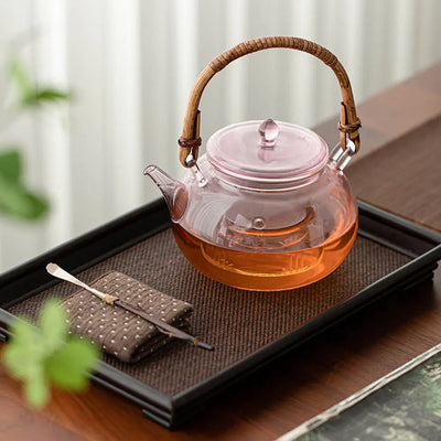 Théière en Verre Coloré Ronde 1L