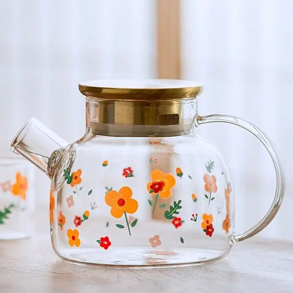 Théière Scandinave en Verre avec Infuseur 1L – Théière France