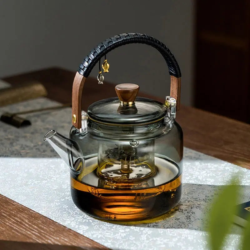Théière en Verre Retro Design 1L