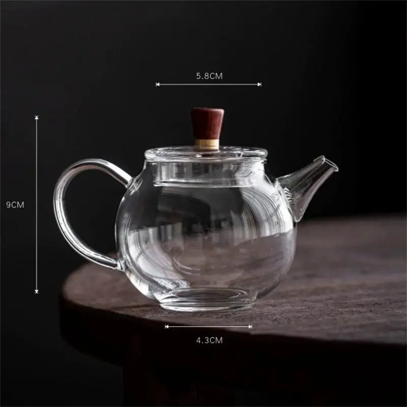 Théière en Verre Ronde et Petite 200ml