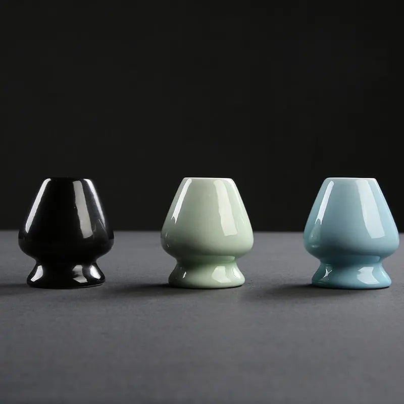 Perfk Porte-Fouet Matcha En Céramique Blanche - Support Chasen Traditionnel Japonais
