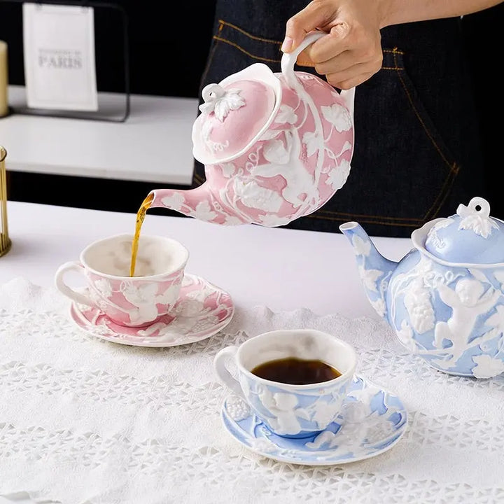 Théière porcelaine anglaise, Ridgways Windsor