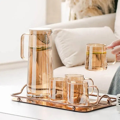 Théière Carafe Design en Verre 1.8L