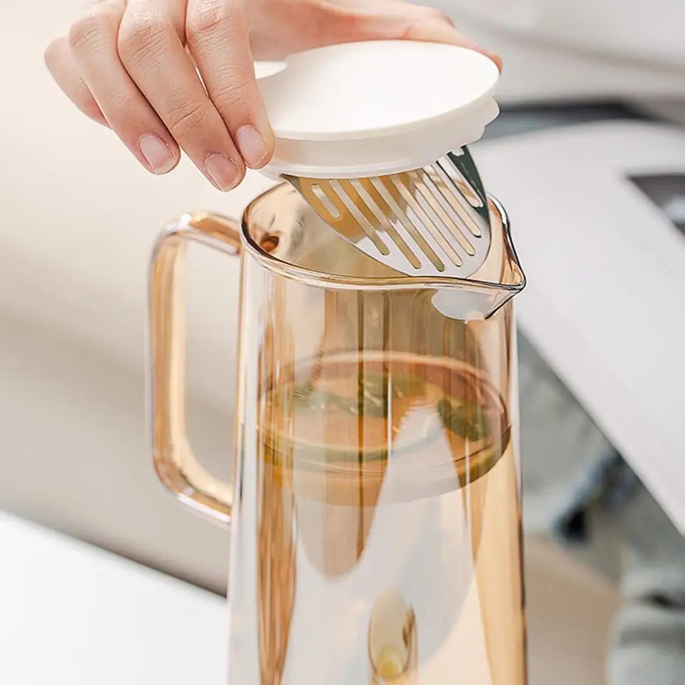 Théière Carafe Design en Verre 1.8L