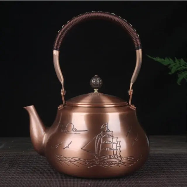 Théière Chinoise en Cuivre En Mer 1.6L