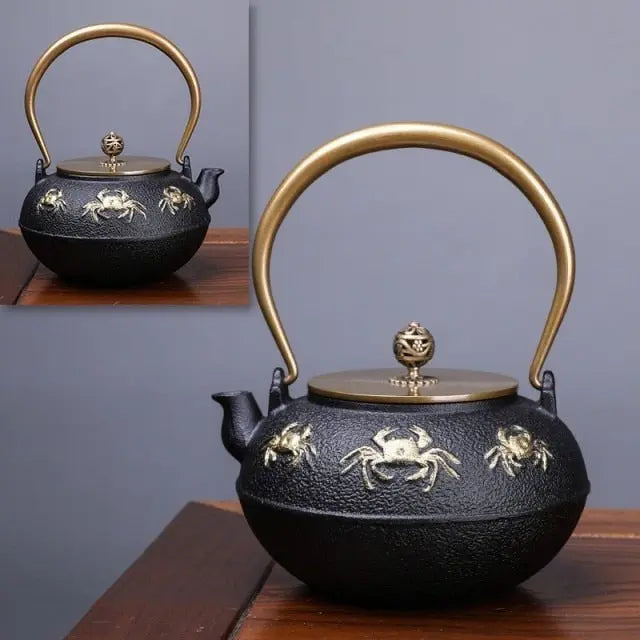 Théière Japonaise en Fonte Crabes 1.2L