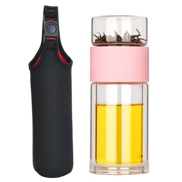 Théière Portable en Verre 230ML