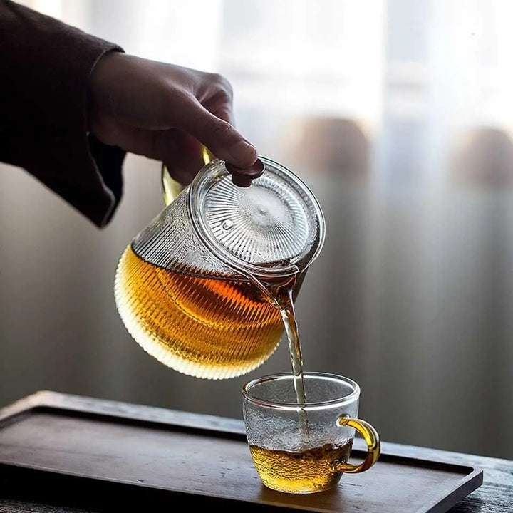 Théière En Verre Borosilicate 1000 Ml Avec Infuseur Amovible - Résiste à La Chaleur, Compatible Cuisinière