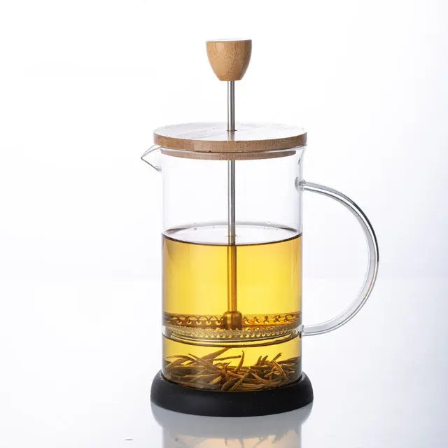 Théière en Verre Design avec Infuseur à Pression 350ML - 600ML